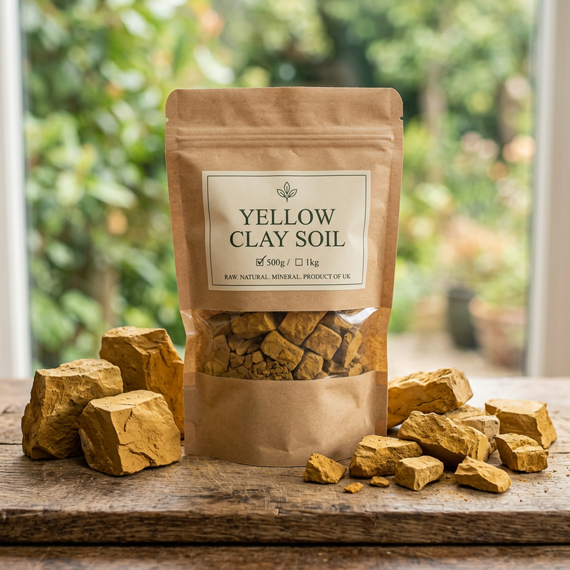 Yellow Clay Soil - 1kg