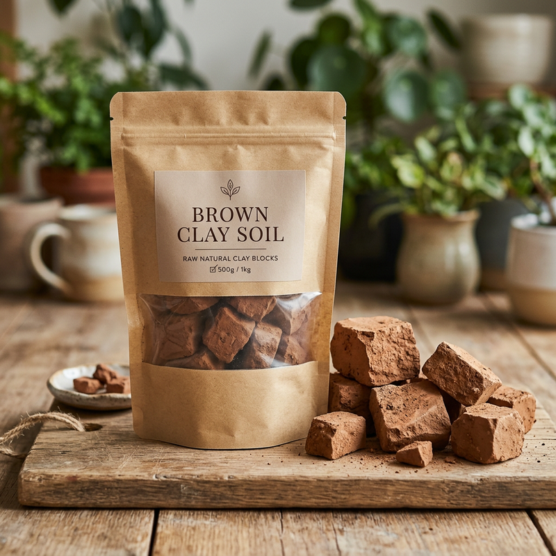 Brown Clay Soil - 1kg