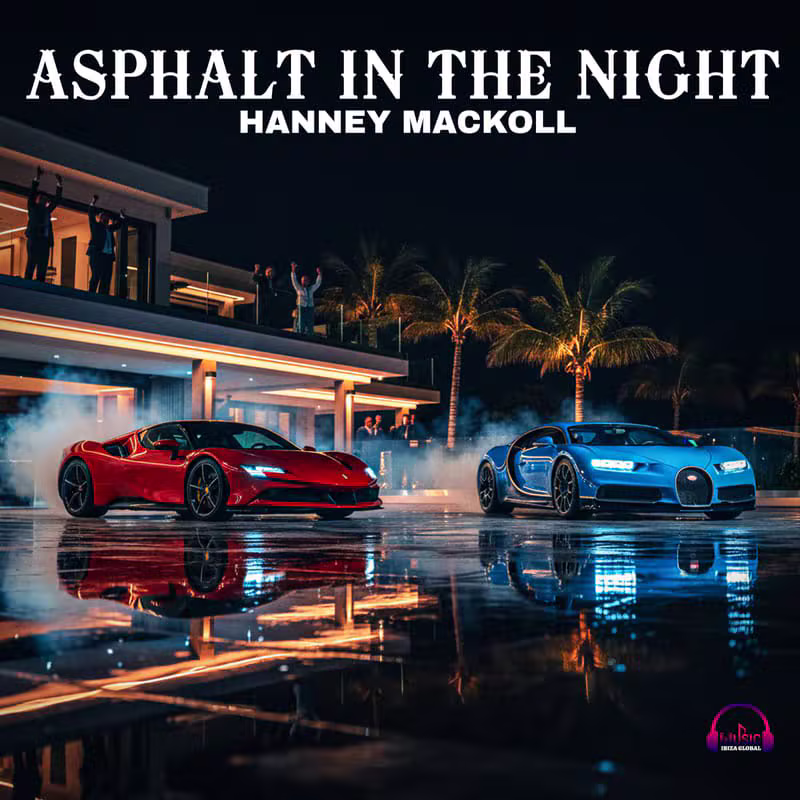 Portada del single Asphalt In The Night de Hanney Mackoll