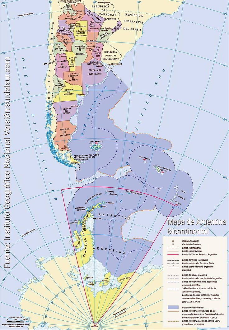 Mapa Bicontinental de la República Argentina