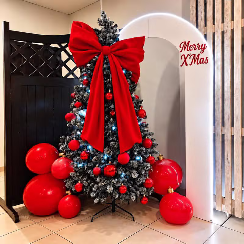 Dekorasi Natal pohon & pita
