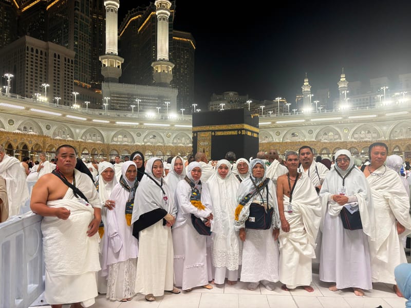 Suasana thawaf di Masjidil Haram