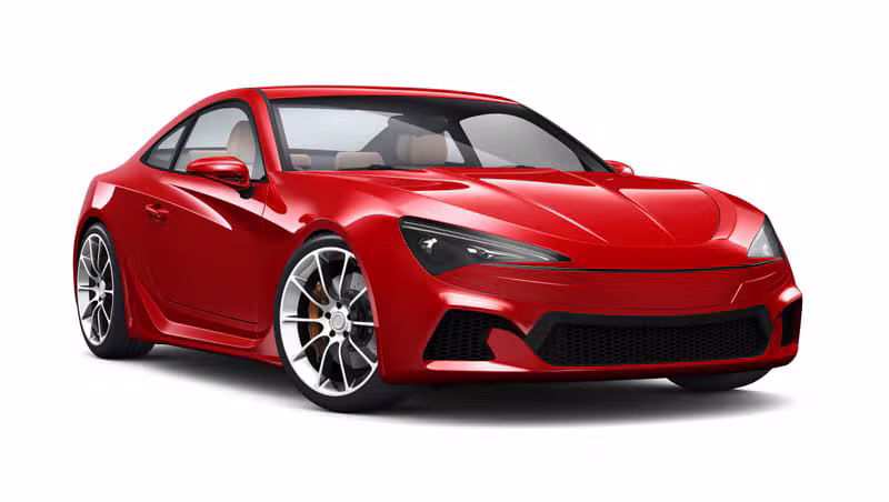 Ferrari rossa sportiva