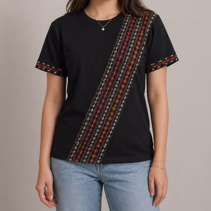 Dhaka Sash Cotton Tshirt