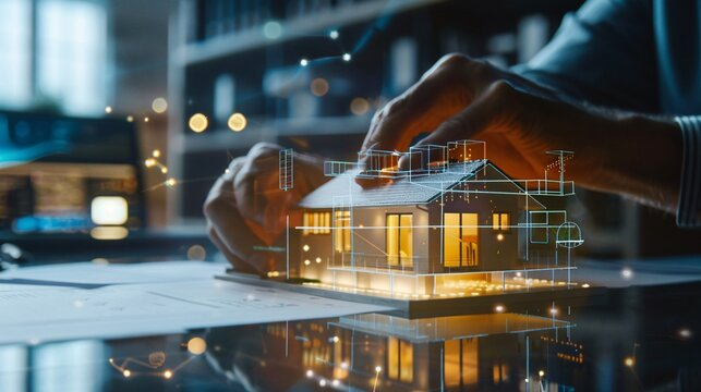 Holographic model of a house
