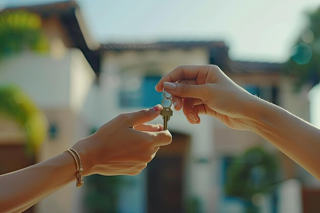 House keys being handed over