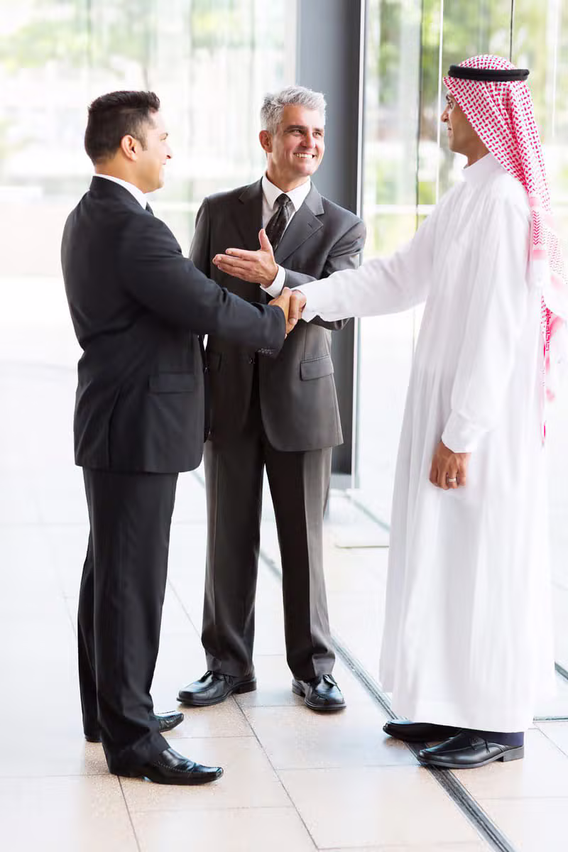 Experienced translators collaborating on a document