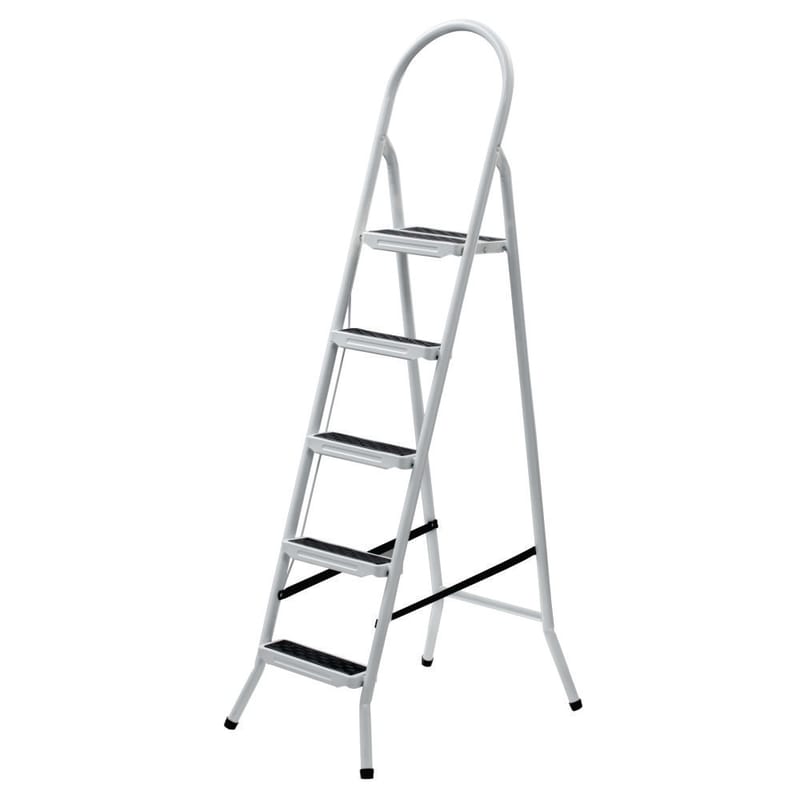 Escada Doméstica Tubular Aço 7 Degraus Canal