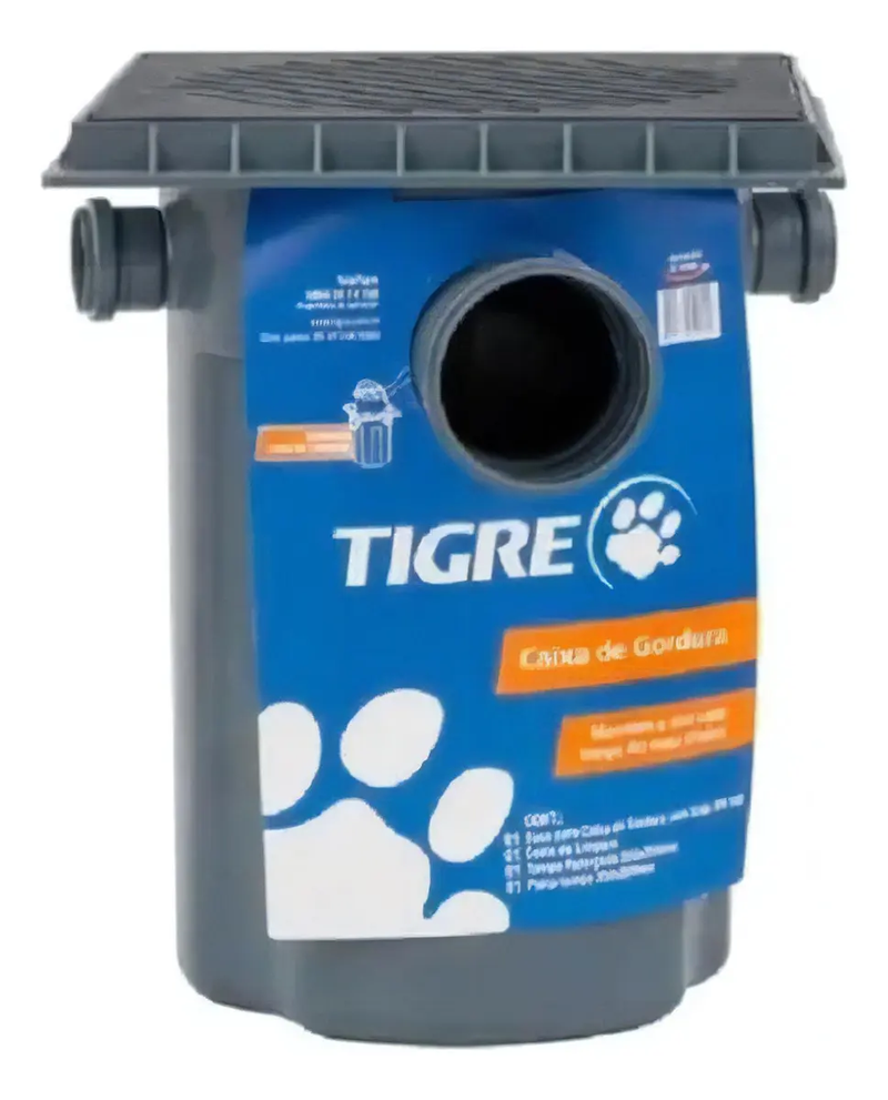 Caixa de Gordura Tigre 558x300mm 18L com Tampa