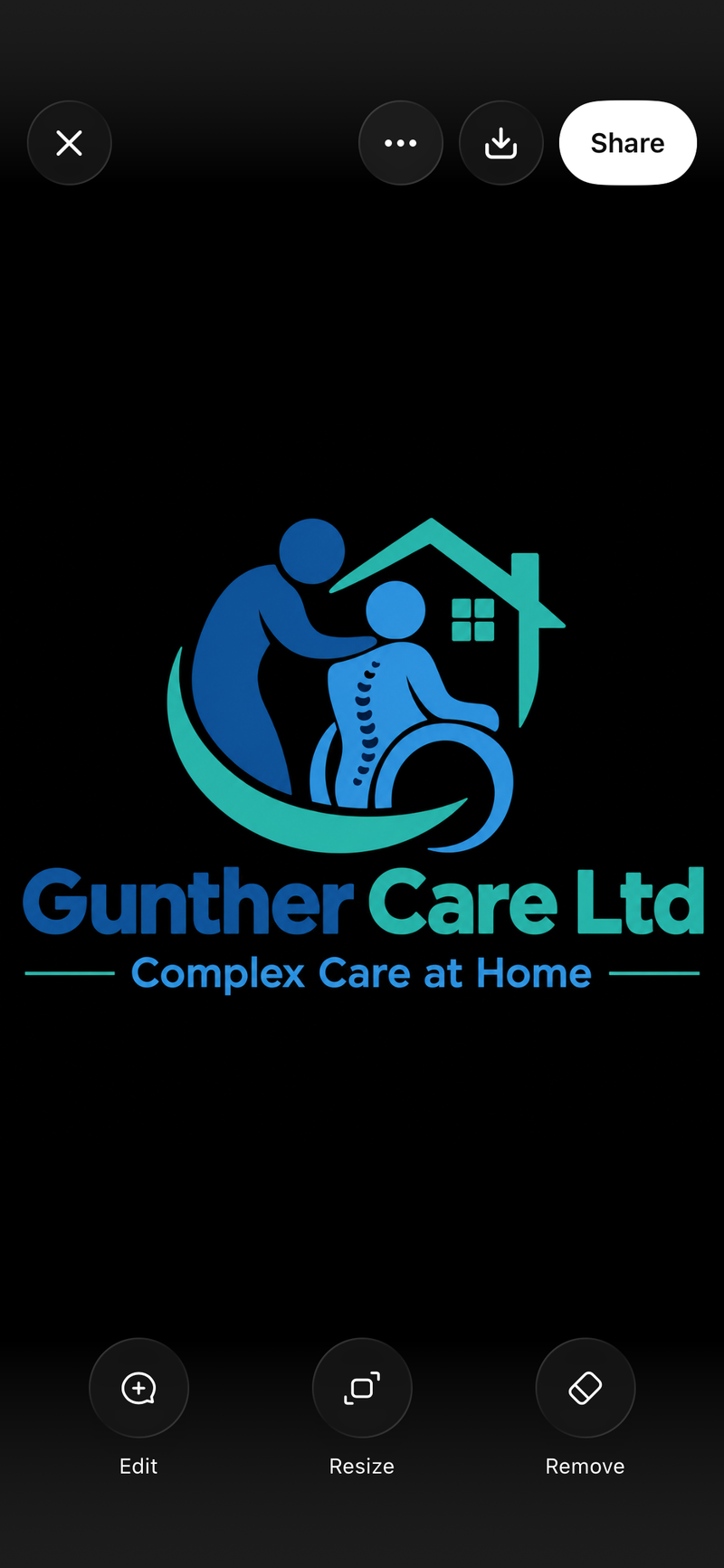 Compassionate home care professional assisting an individual