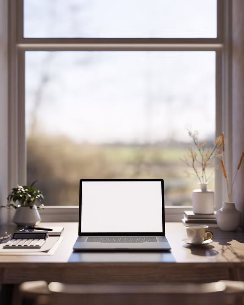 Espace de travail lumineux avec livres et carnets pour apprendre