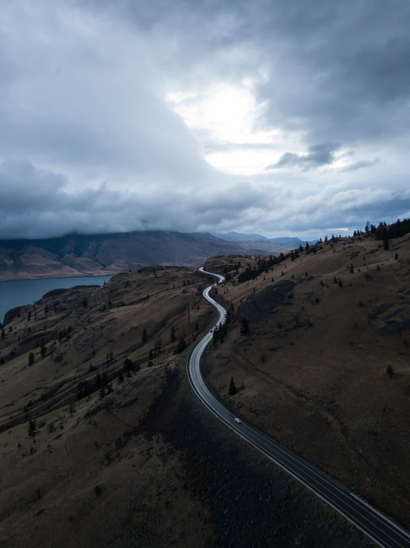 Highway country near Kamloops BC
