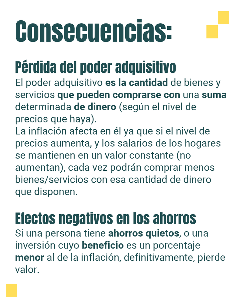 Qué es la inflación, a qué se debe y qué consecuencias trae.