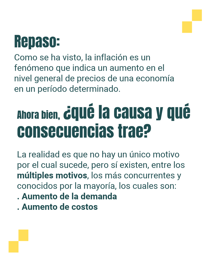 Qué es la inflación, a qué se debe y qué consecuencias trae.
