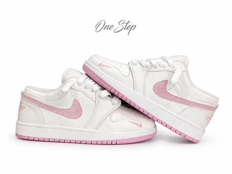 air jorden 1 low white pink view 2