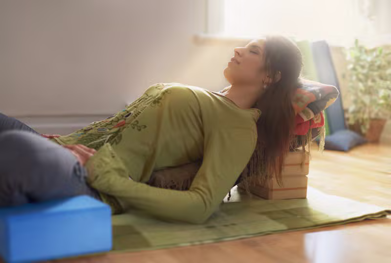 Restorative Ritual yoga class at Breathe & Balance