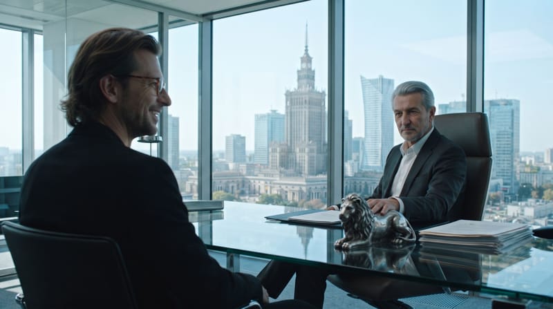 W gabinecie prezesa.