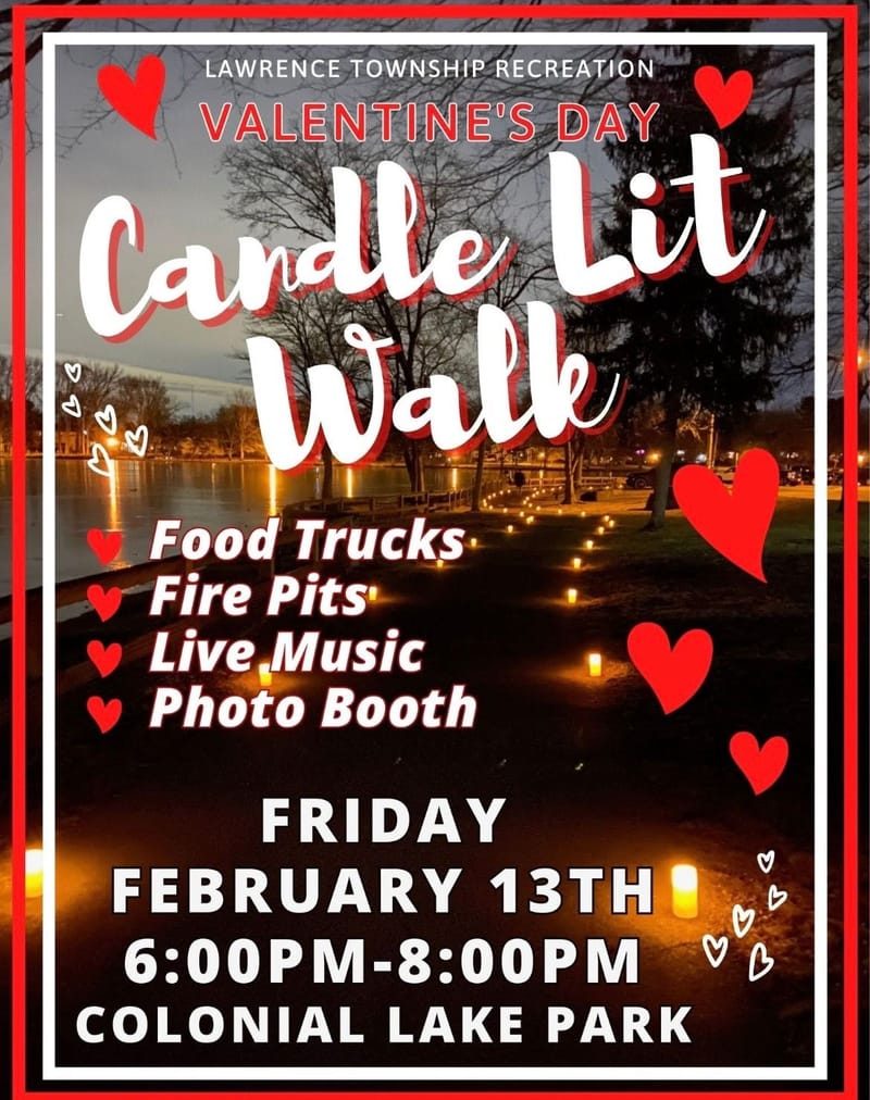 Lawerence Recreation Department: Valentine's Day Candlelight Walk