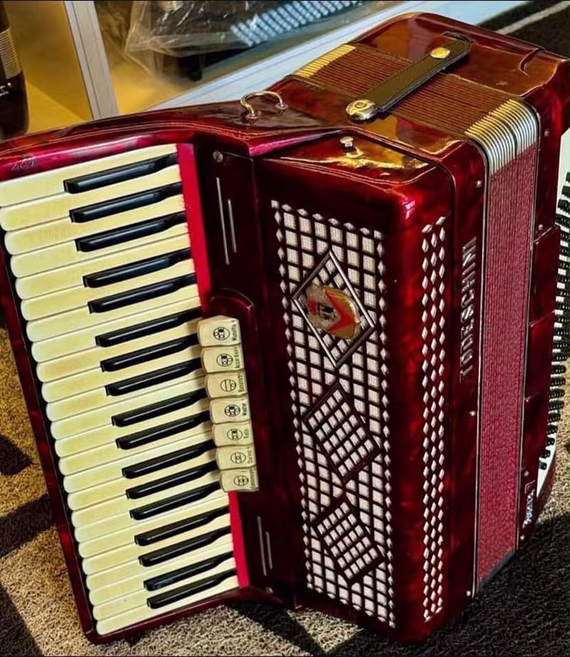 Acordeon Todeschini Vinho 120 Baixos
