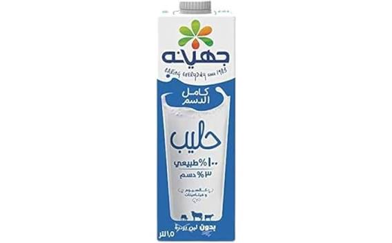 لبن جهينة كامل الدسم - 1 لتر
