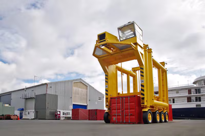 Prime Containers container yard in New Zealand