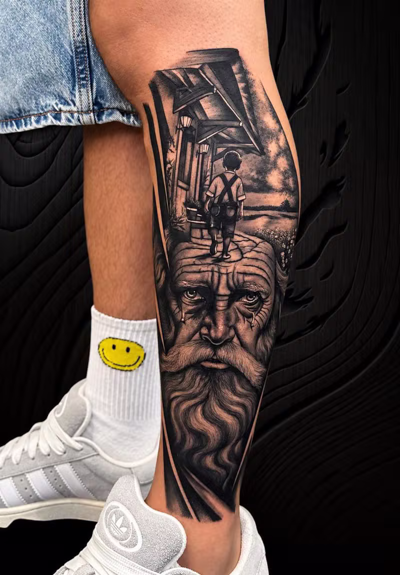 Kindheitserinnerung Tattoo von PALA INR ART