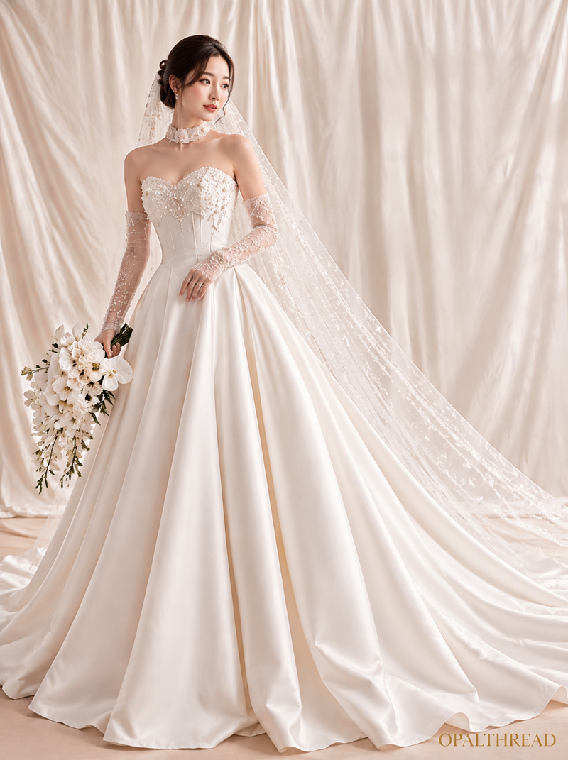 Pearl Elegance — Bridal couture piece by OpalThread