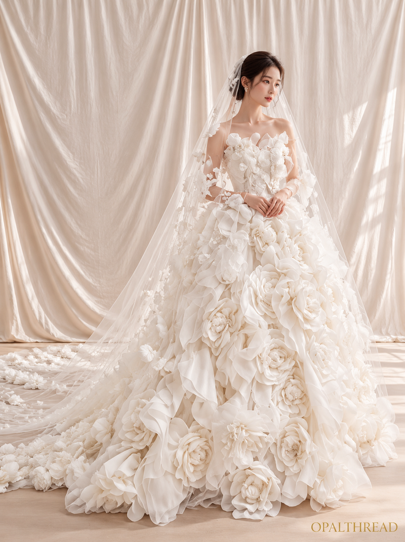 Ivory Blossom — Bridal couture piece by OpalThread