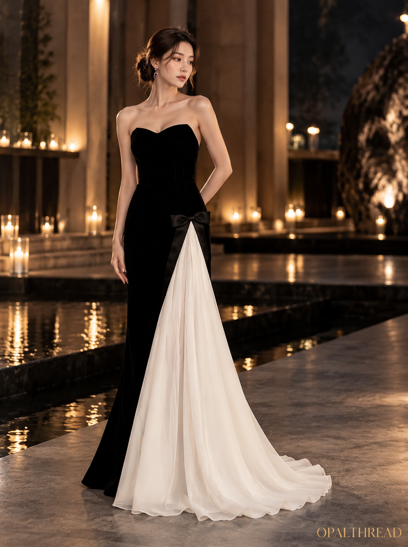 Midnight Elegance — Evening couture piece by OpalThread