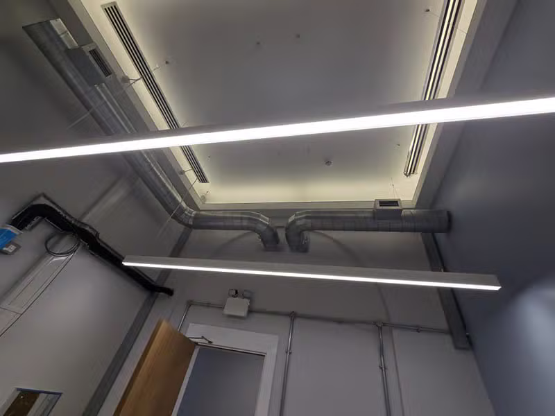 CM Electrical Solutions engineers working on a commercial installation
