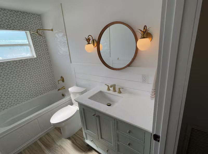 After: completed Guest Bathroom Renovation in Palm City, FL