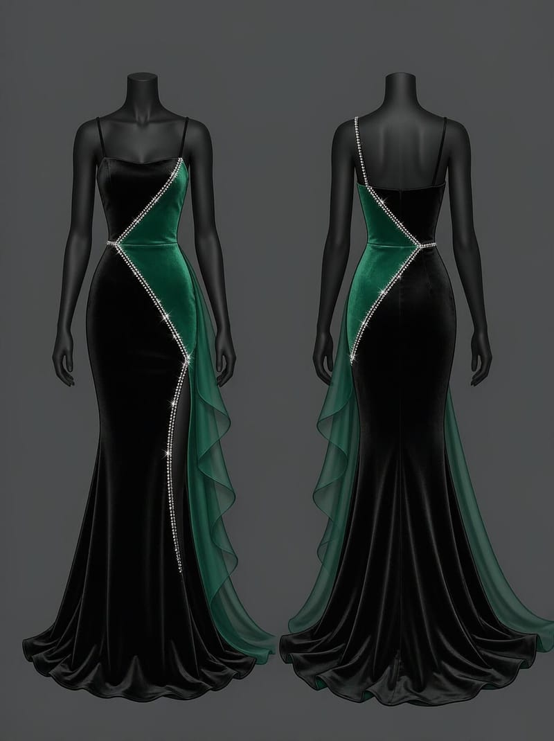 Emerald Contrast fabric used by KALVERE LUMIERE