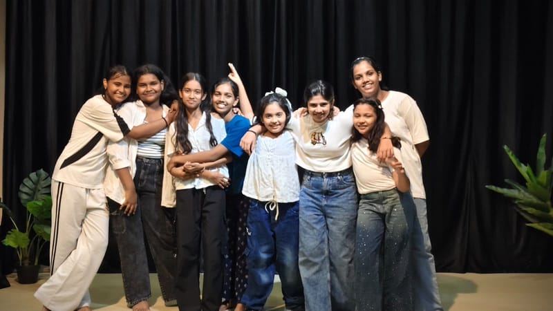 Children smiling during a fun kids dance class