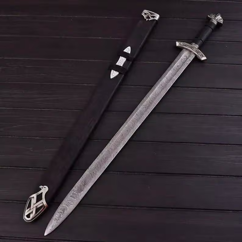 Damascus Celtic Longsword