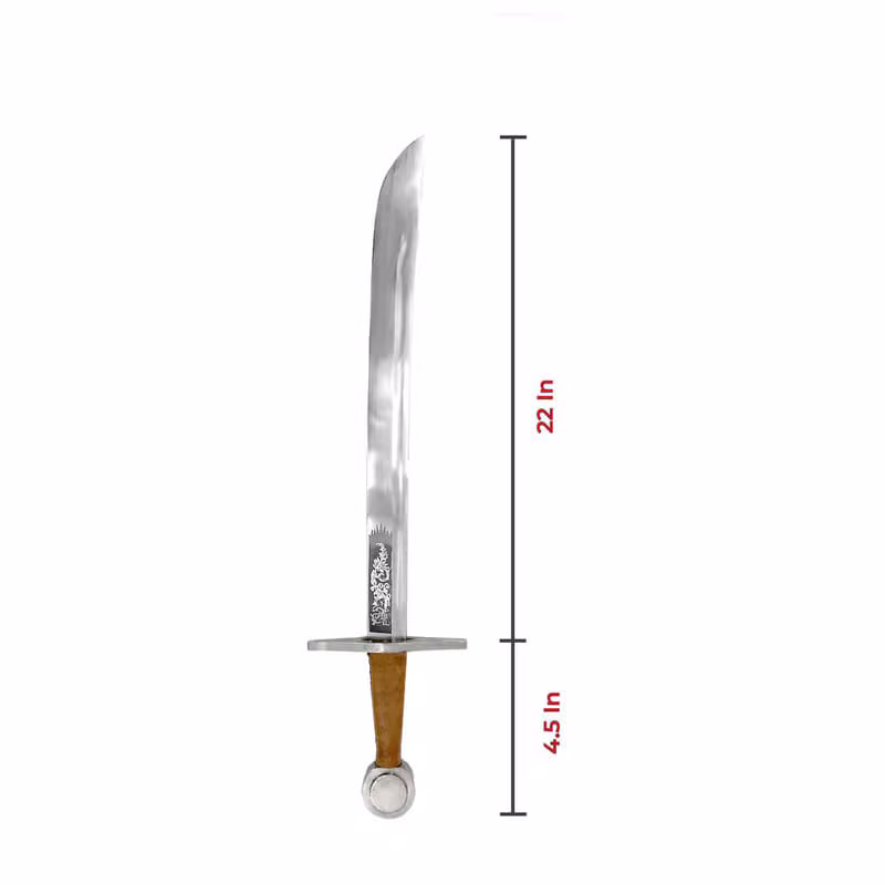 Minimalist Wood-Hilted Sword