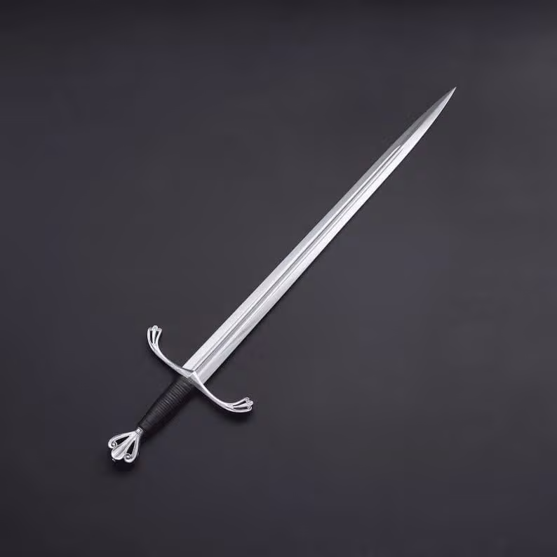 Silver-Hilted Longsword