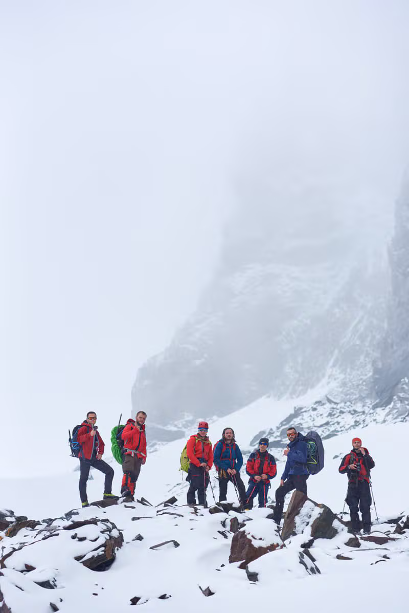 The Instructor Finder team together on the slopes above Courchevel
