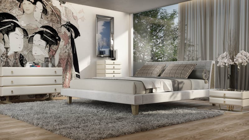 Elegant contemporary living space designed with warm materials