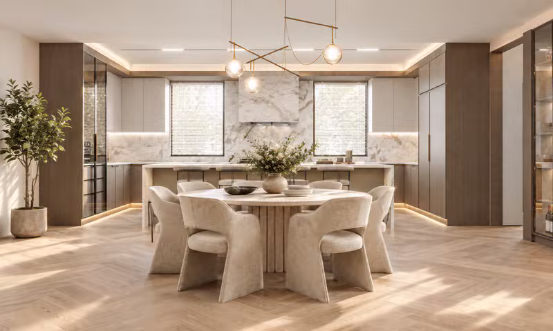 River Edge Residence interior design project by Ru Designs