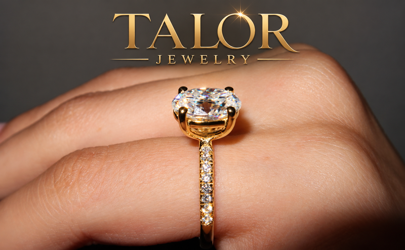 טבעת TALOR ELEGANCE | מוסנייט 3 קראט