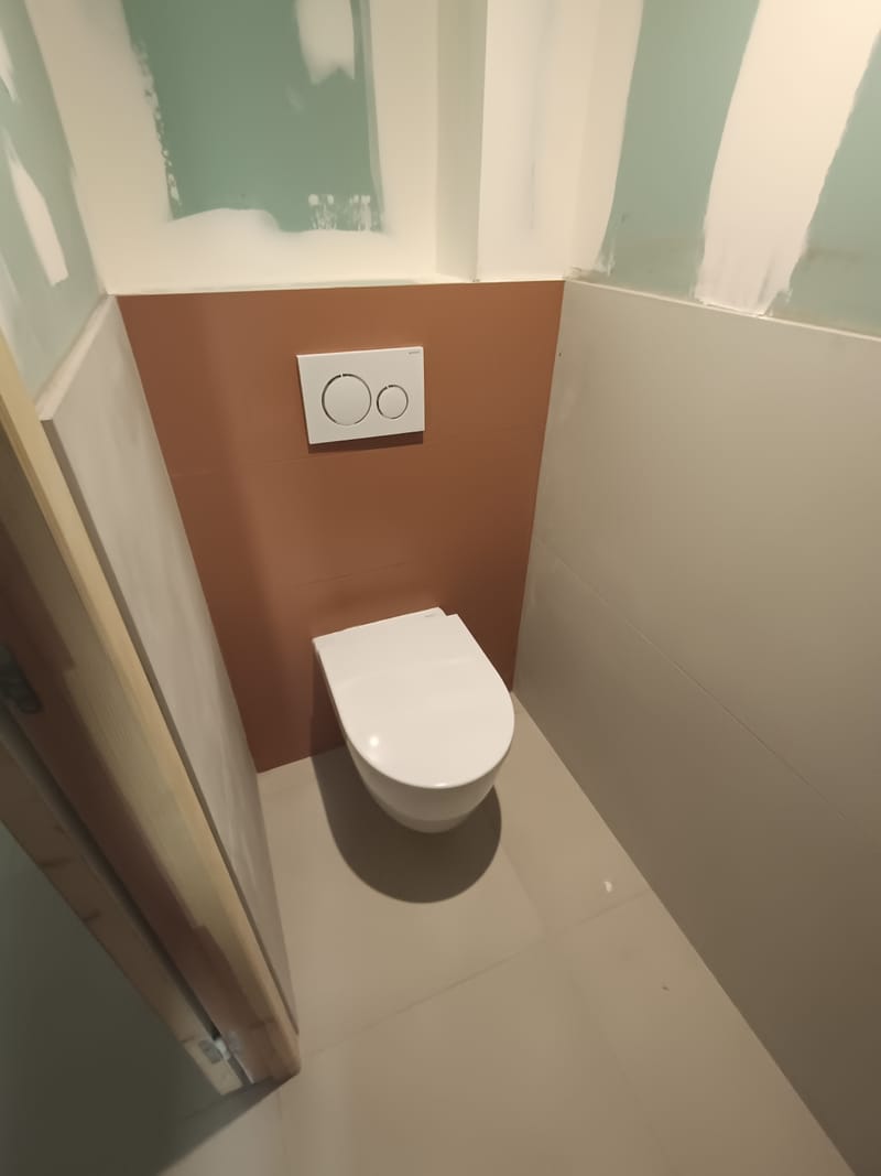 installation de toilette 
