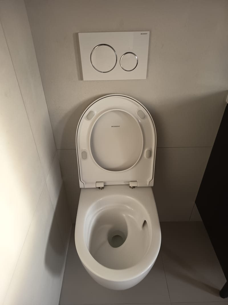installation de toilette 