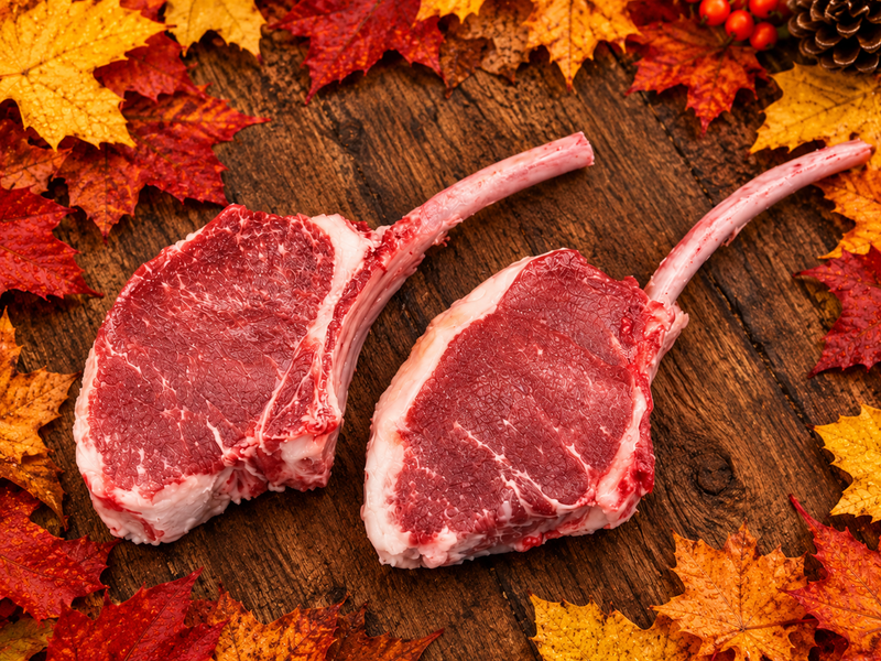 côtelette tomahawk de Sanglier 