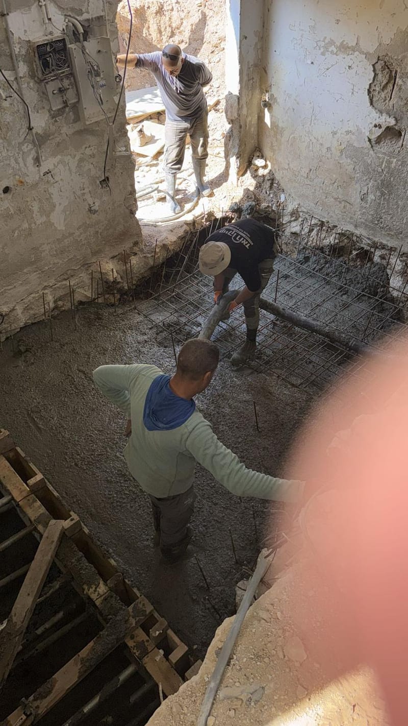 הוספת בורות ומאגר מים, הורדת עמודים במקווה עתלית