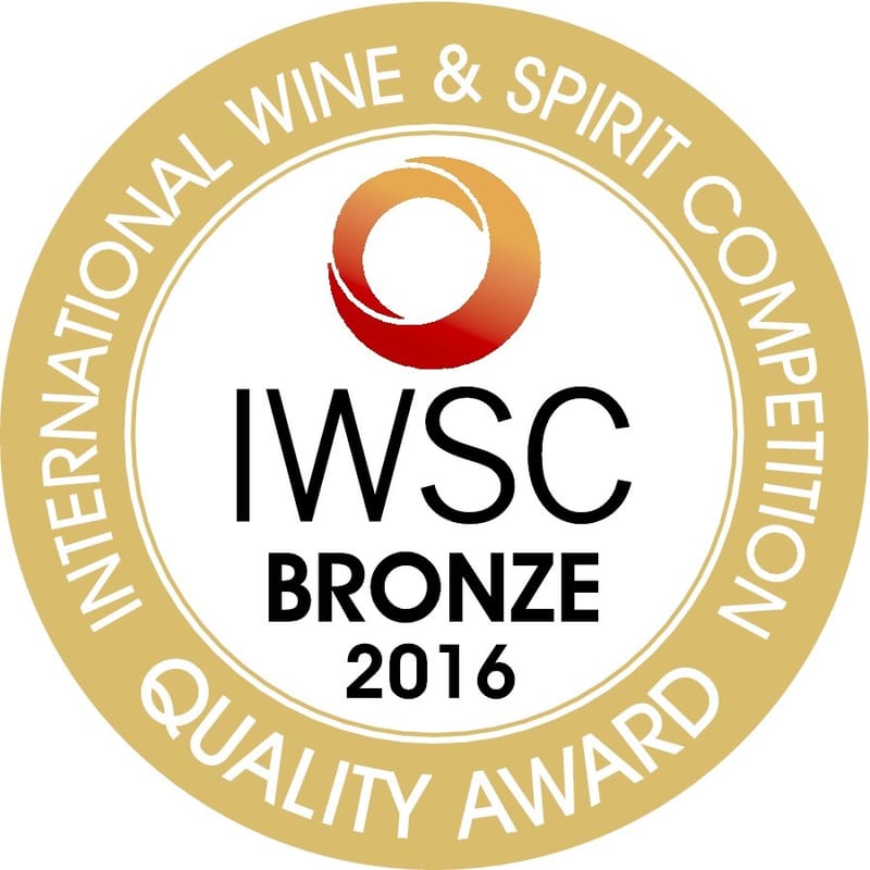IWSC 2016: CATEGORY GIN Bronze Medal
