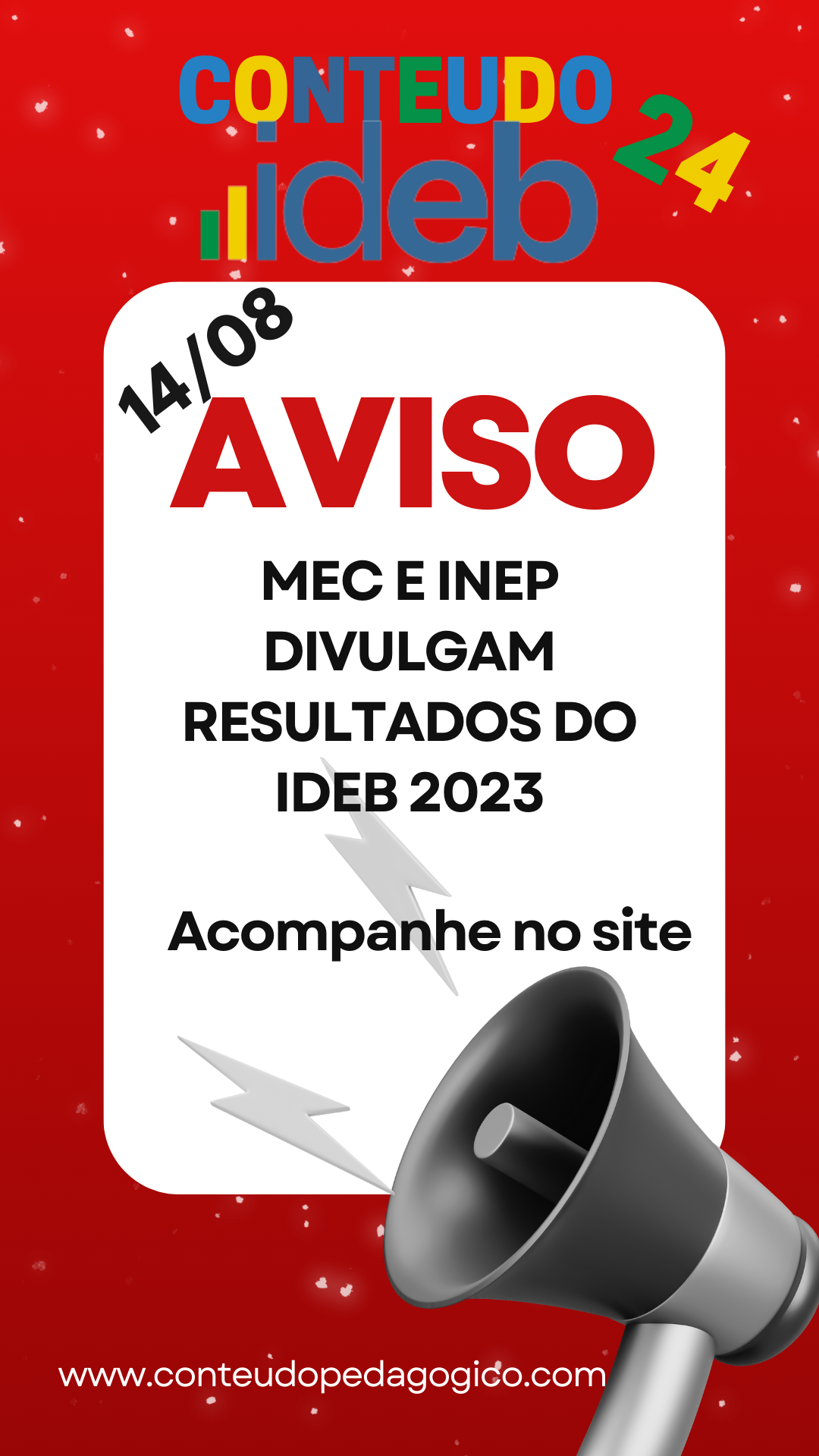 MEC e INEP divulgam resultados do IDEB 2023