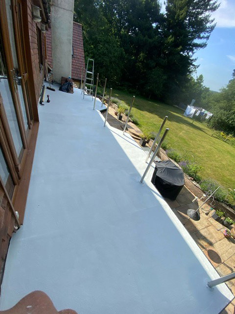 new balcony floor installation