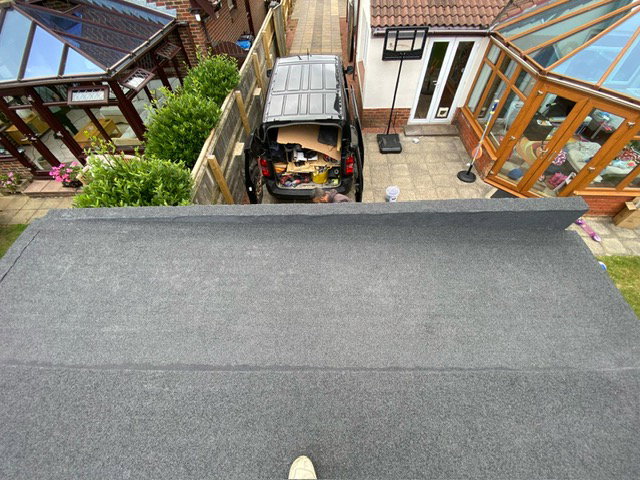 bituminous waterproofing system on garage roof