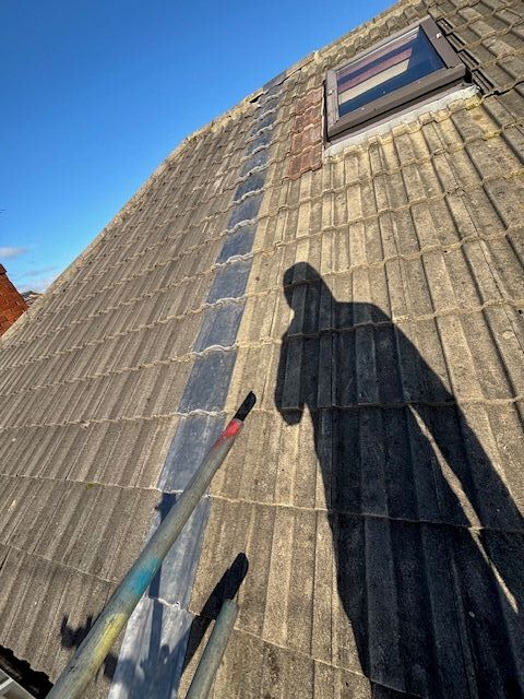 lead repair on semidetached tiled roof