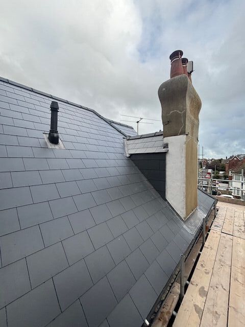 new artificial slate roof